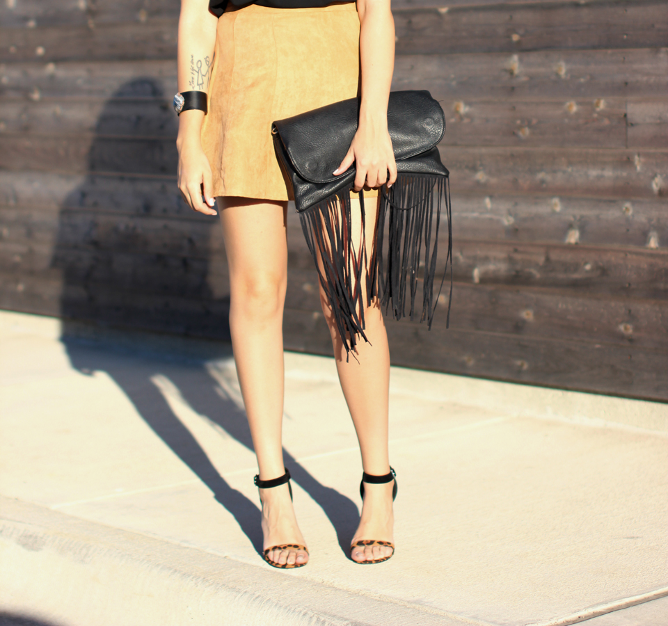 Fixin to Thrill| Austin Fashion Blog: Suede Skirt