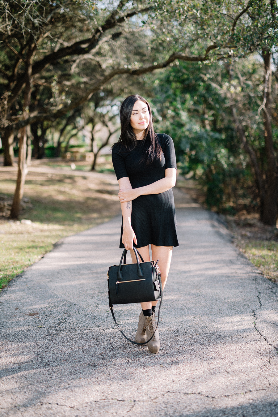 FTT-FAUX-FUR-VEST-LBD-ZARA-DRESS-KUSHY-FOOT