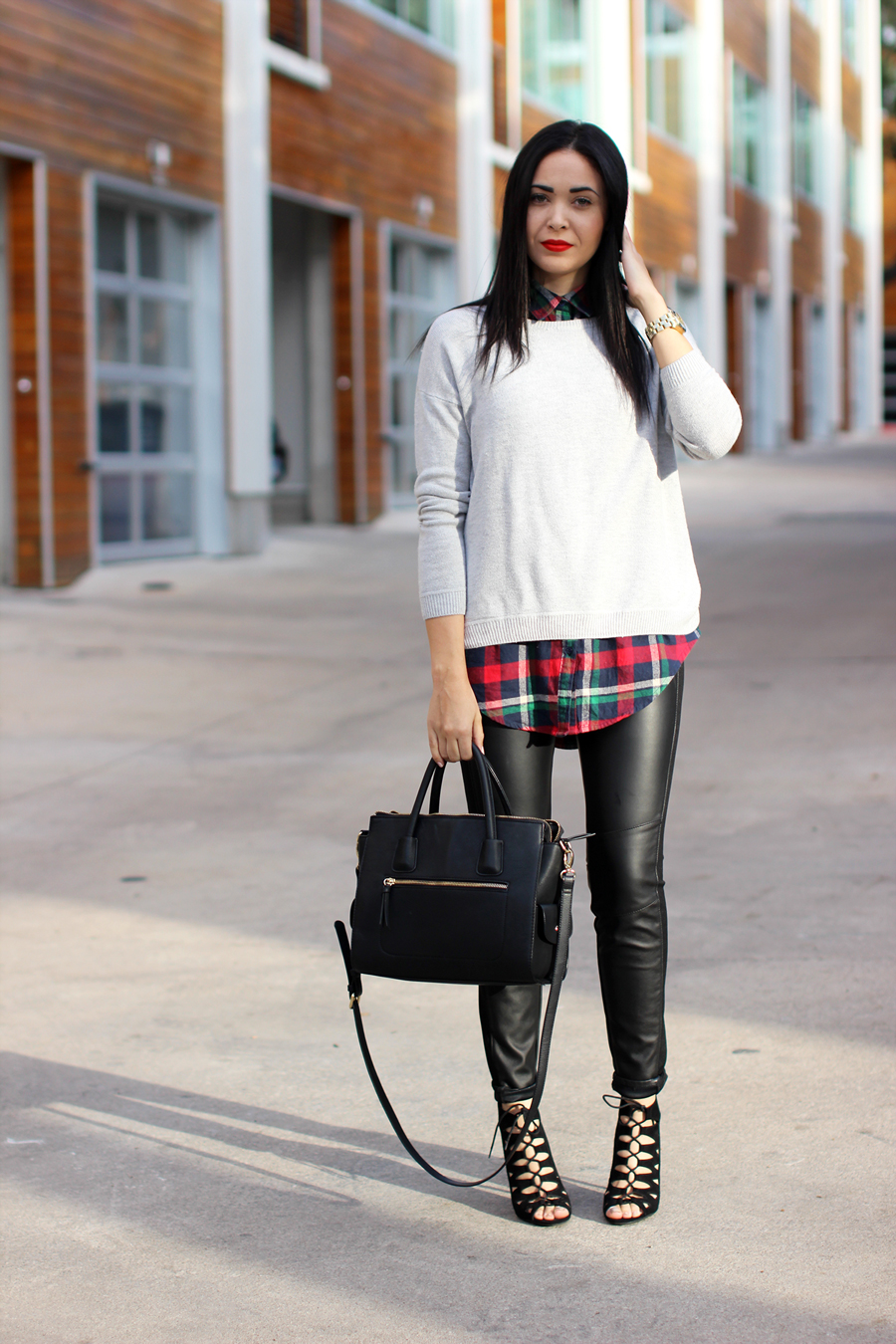 Fixin to Thrill: Modern Prep in leather and plaid