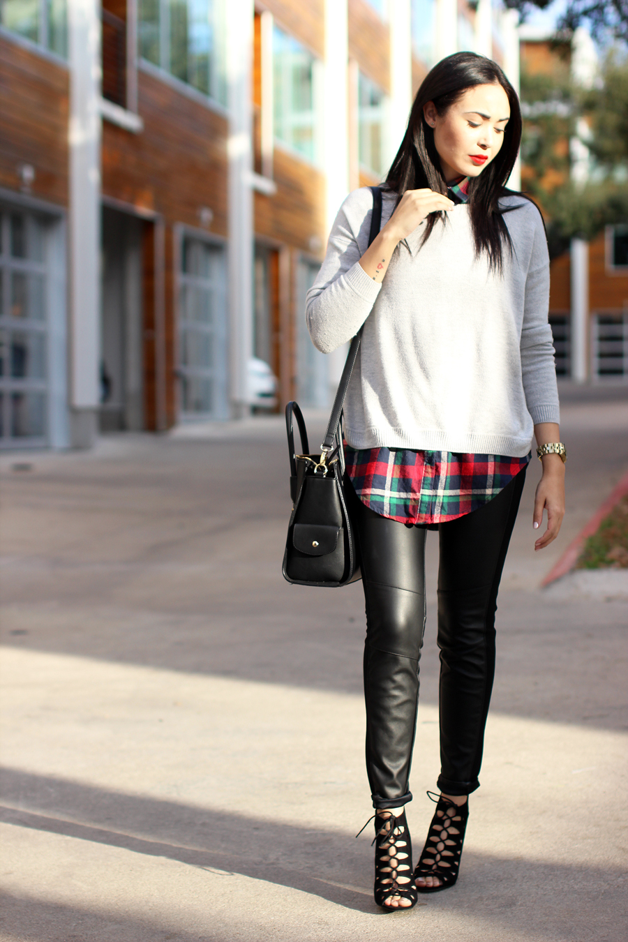 Fixin to Thrill: Modern Prep in leather and plaid