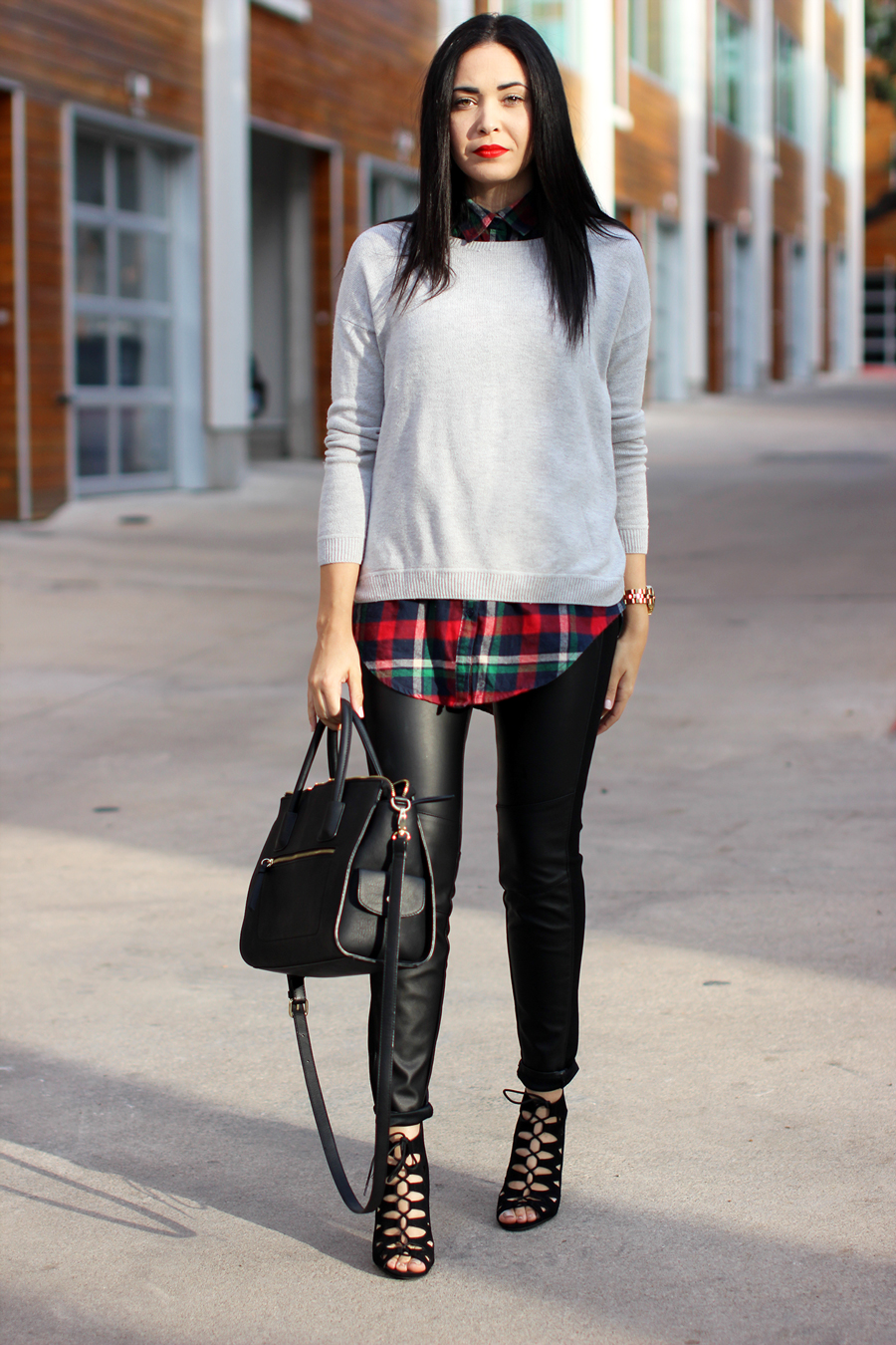 Fixin to Thrill: Modern Prep in leather and plaid