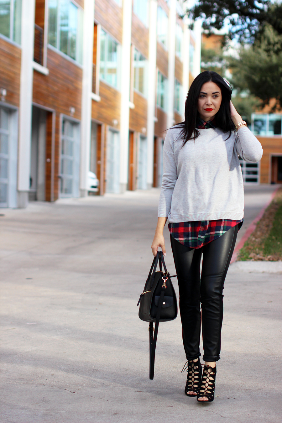 Fixin to Thrill: Modern Prep in leather and plaid