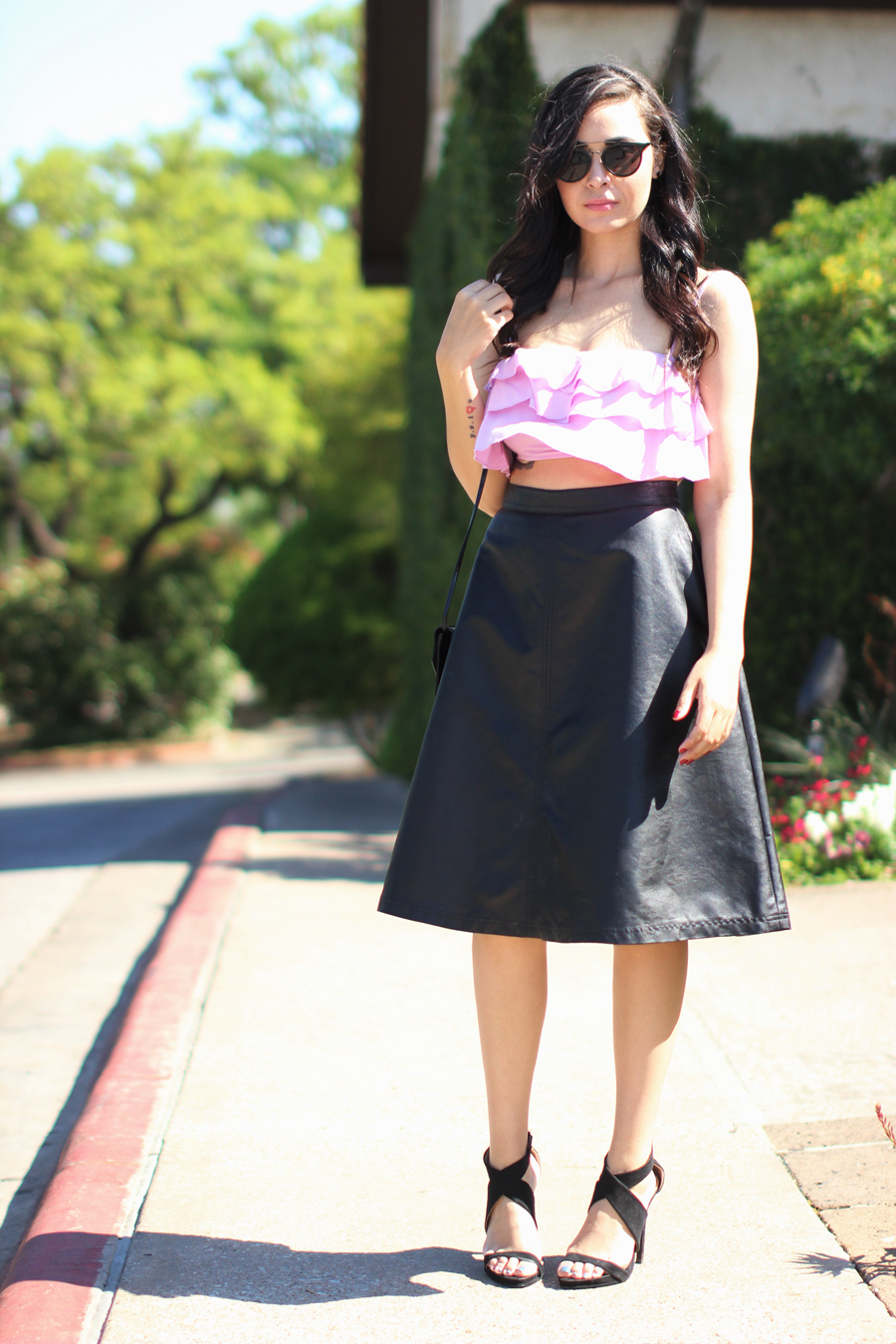 FTT-RUFFLE-CROP-TOP-LEATHER-MIDI-SKIRT-TOBI-NORDSTROM-RACK