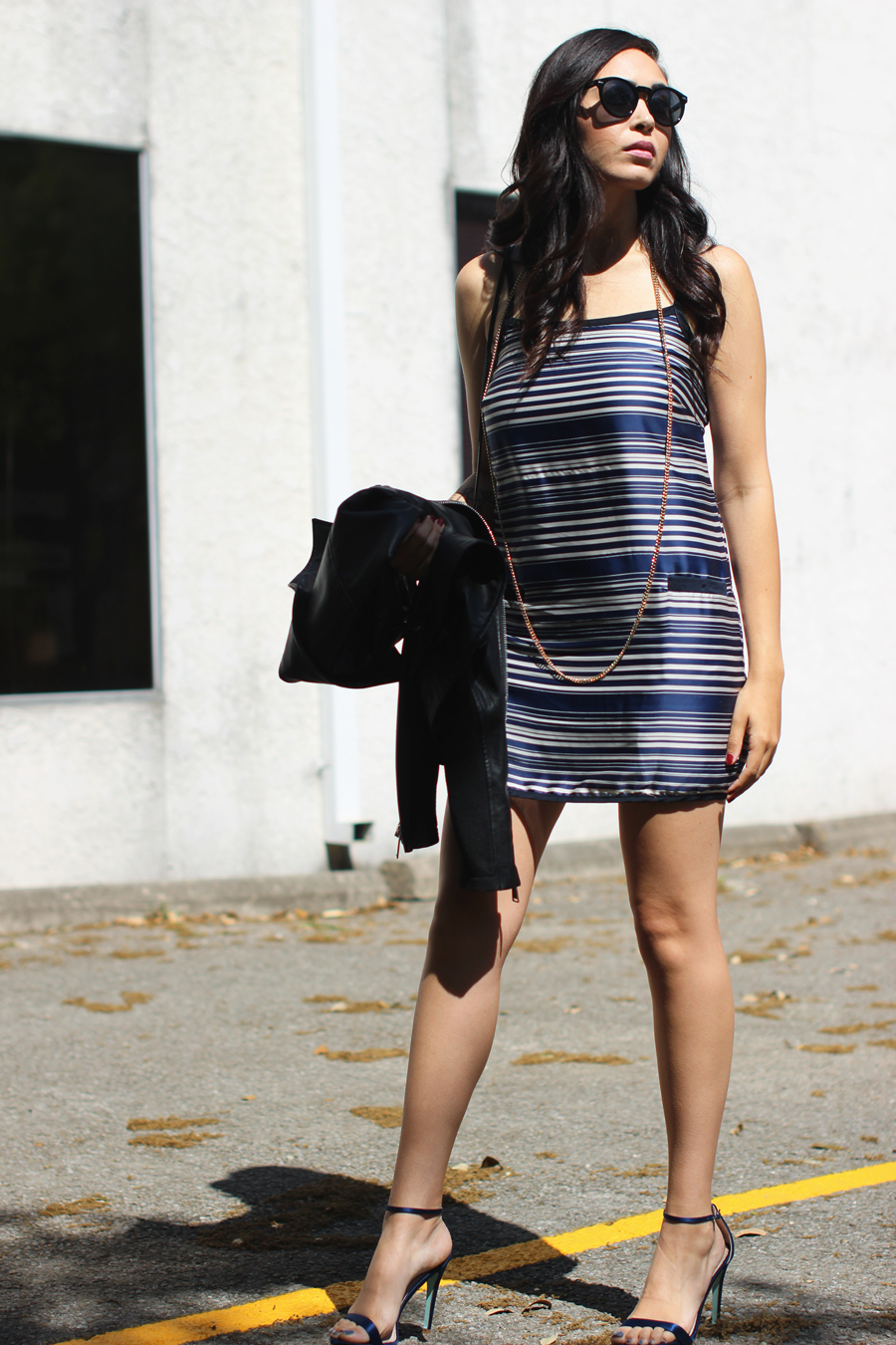 FTT-STRIPED-DRESS-LEATHER-JACKET-BCBG-AUSTIN-BLOGGER-12