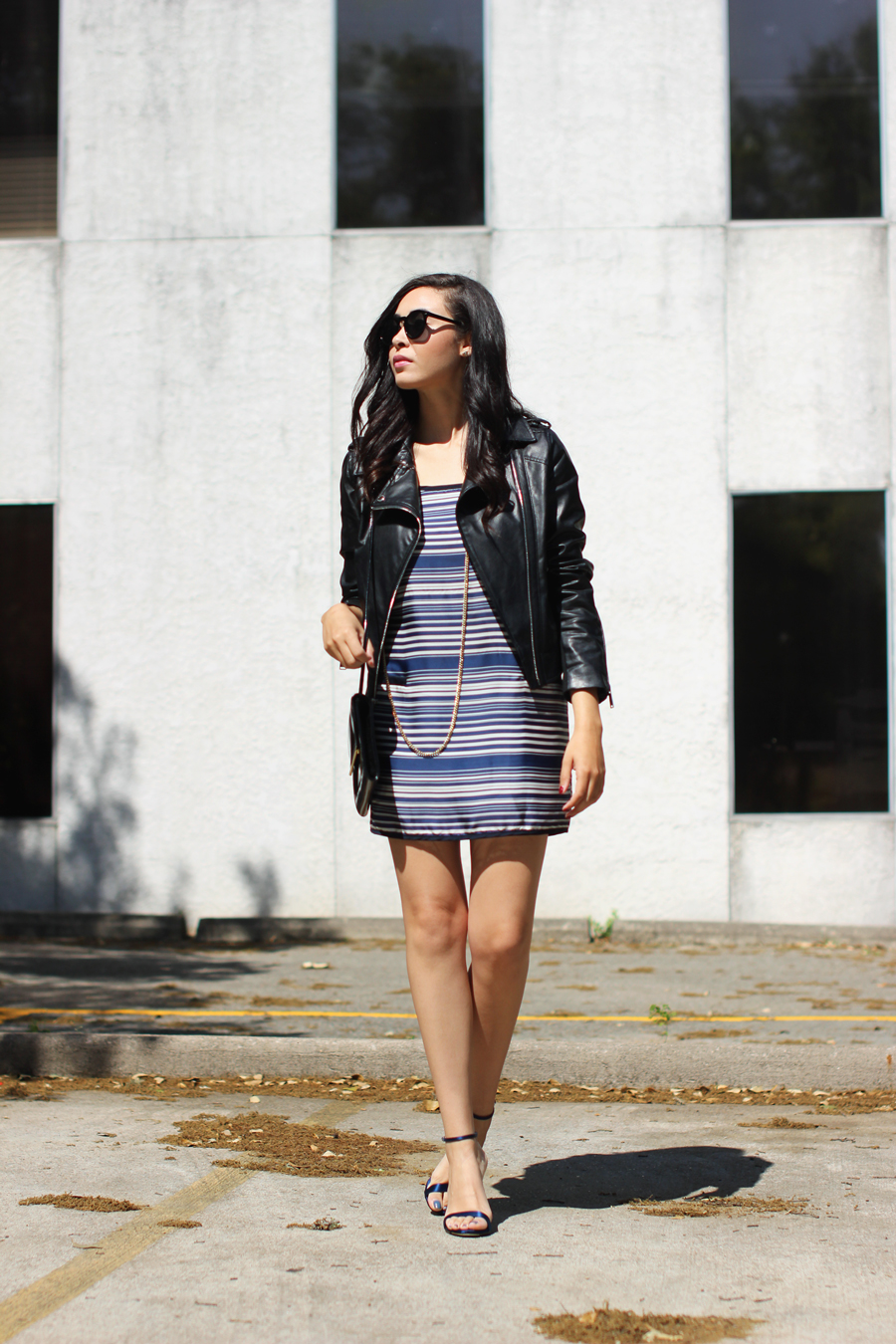 FTT-STRIPED-DRESS-LEATHER-JACKET-BCBG-AUSTIN-BLOGGER-4