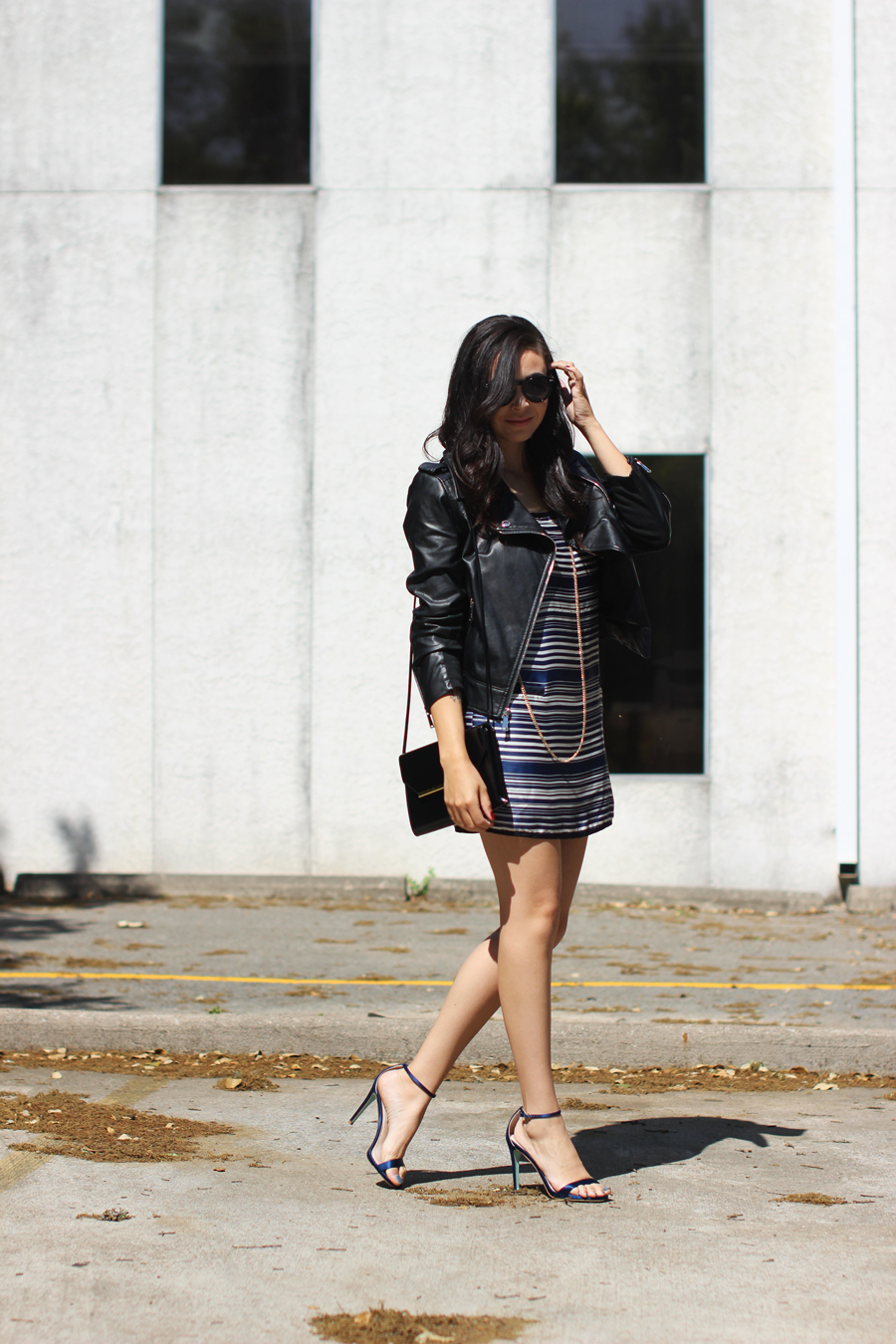 FTT-STRIPED-DRESS-LEATHER-JACKET-BCBG-AUSTIN-BLOGGER-9