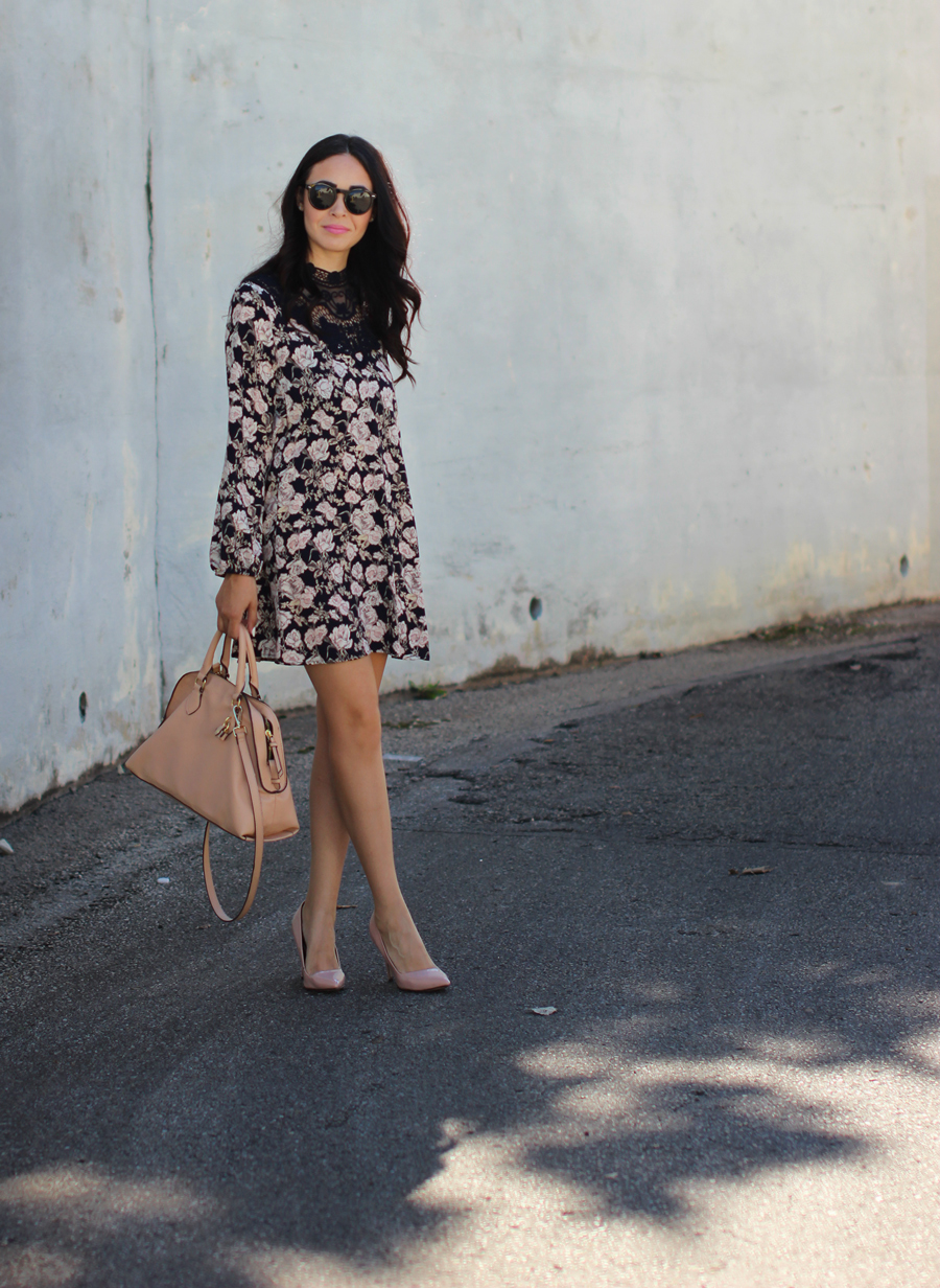 FTT-PINK-AND-SILVER-BLUE-HIGH-NECK-FLORAL-DRESS-14