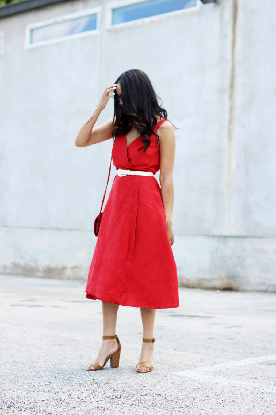 FTT-RED-WRAP-MIDI-DRESS-SUMMER-STYLE-5