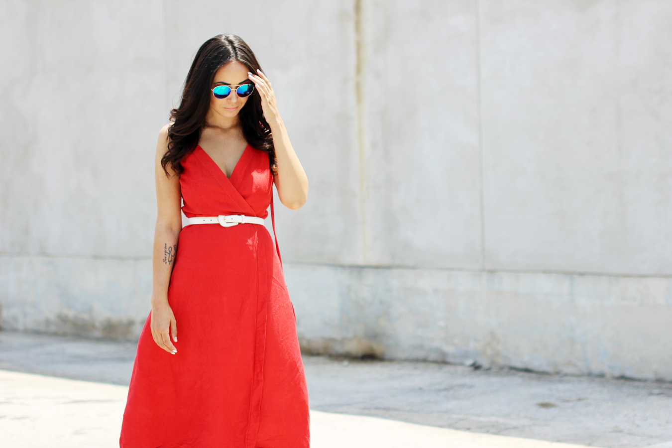 FTT-RED-WRAP-MIDI-DRESS-SUMMER-STYLE-9