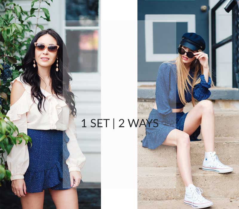 Matching Set Styled Two Ways: For The Girly Girl & The Trend Setter