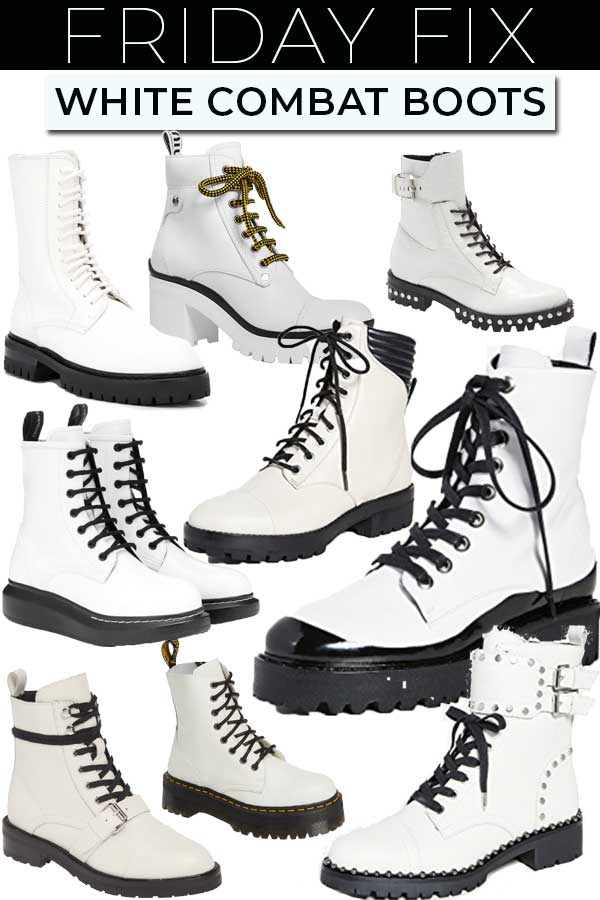 Friday Fix: White Combat Boots