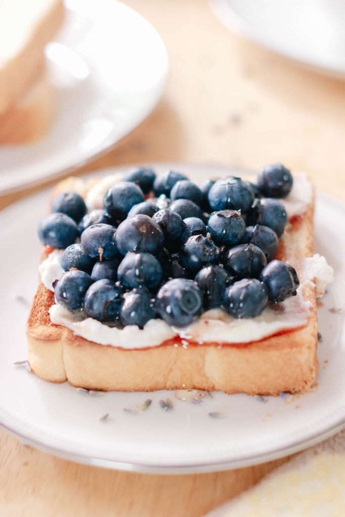 Fixed to Eat: Blueberry Lavender Ricotta Toast