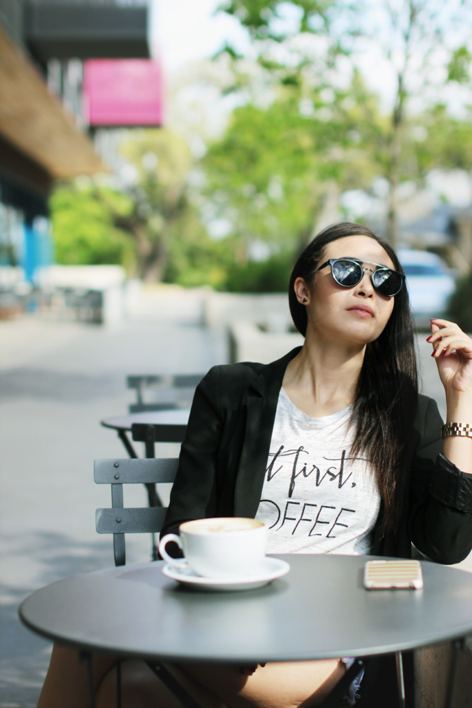 Outdoor coffee at Cafe Medici