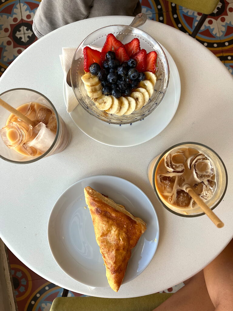 coffee and pastries from Suite Habana, Miami
