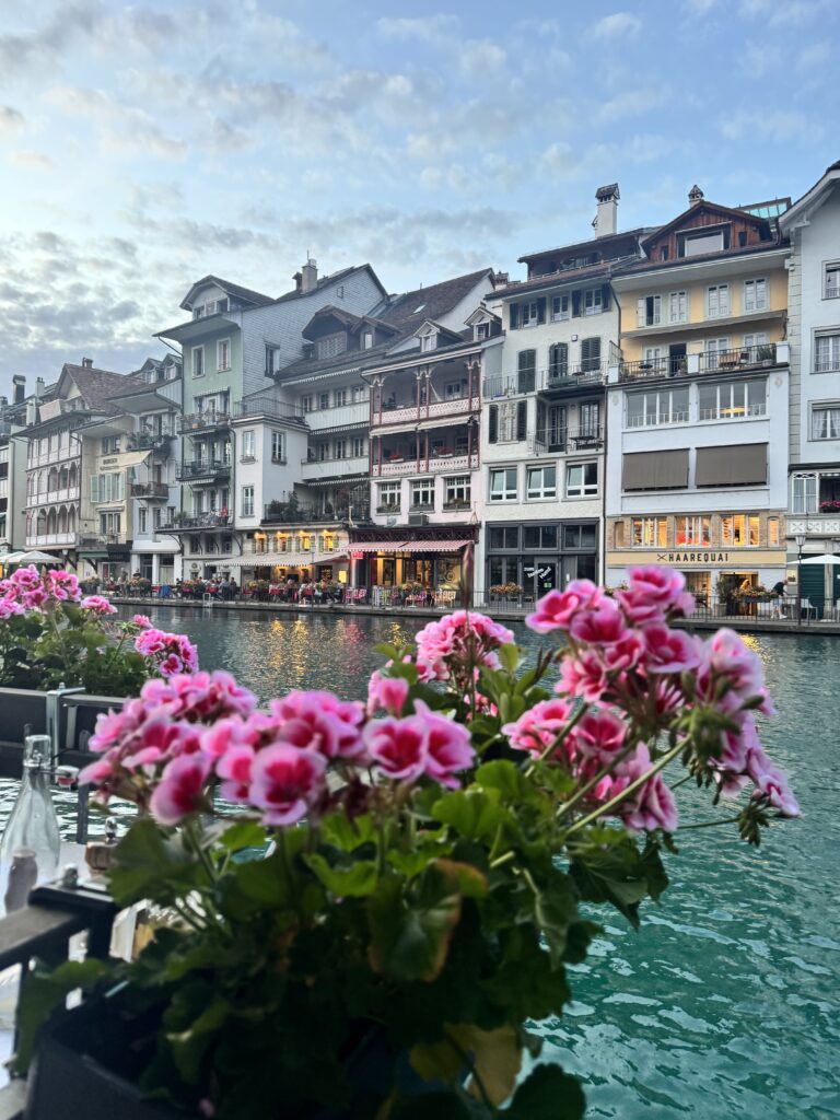 Waterfront restaurant in Thun Switzerland