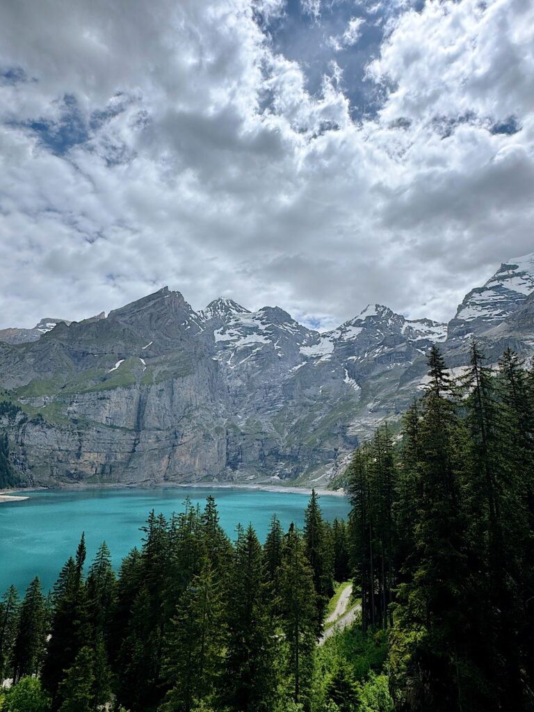 Hiking Oeschinensee Lake, Switzerland
